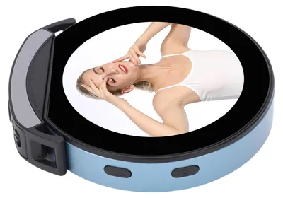 Obrázok produktu pre Magnetická obrazovka na selfie pre smartfón (2,1 palca) s 2,4 GHz Wi-Fi, Bluetooth a diaľkovým ovládaním – ideálna pre vlogy