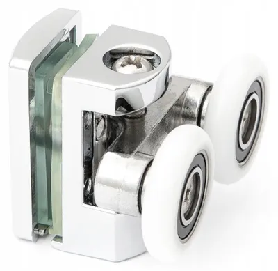 Produktbild von INEA RZ32113 Doppel Metall Rolle 23 mm Duschkabine