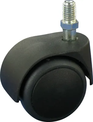 Produktbild von Satz 5x Stuhlrollen Doppelrollen weiches Rad Ø50 Gewindestift M10X15