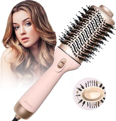 Image de La brosse polyvalente pour les cheveux - 1 200 watts - Rouge - 3 niveaux de température - Usage universel