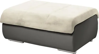Produktbild von home24 Polsterhocker - Kunstleder / Microfaser