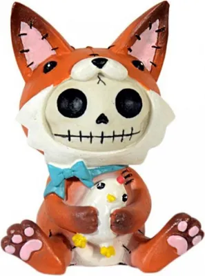 Produktbild von Kleine Fox Furrybones Figur - Skelettfigur für Sammler von Furrybones Figuren