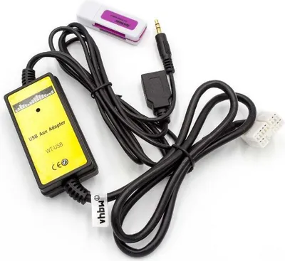 Produktbild von vhbw AUX USB Audio Adapter Kabel KFZ Radio (150 cm) kompatibel mit Honda Bj. 2003-11 Element, Accord Auto, Autoradio - USB