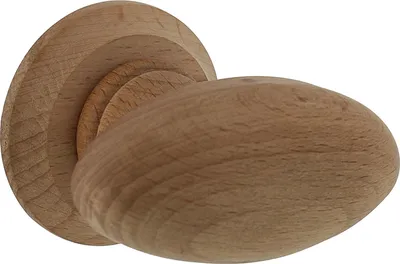 Immagine prodotto di Pomello della porta in legno ovale girevole - per set