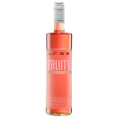 A bottle of Bree Fruity Roséwein.