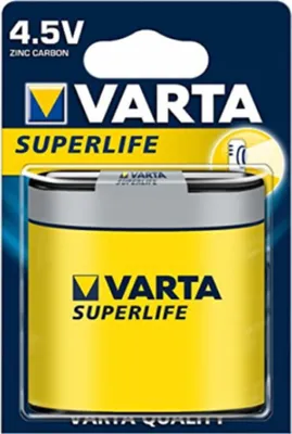 Produktbild von Varta Superlife Flachbatterie 2700 mAh 3R12 4,5V Typ 2012 im 1er Blister