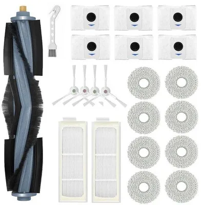 Image de Filtres de rechange pour aspirateurs, brosses, serpillères, chiffons, pour les modèles Ecovacs T20