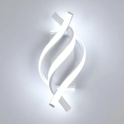 LED-Wandleuchte 22 W 2500 lm kaltweiß 6500 K Aluminium modern