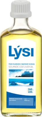 Produktbild von LYSI natürliches Lebertran für Kinder OMEGA-3 DHA 240 ml