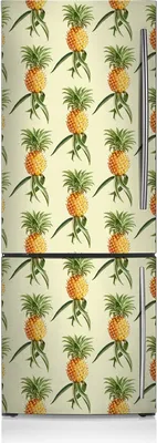 Produktbild von Magnetfolie Magnete Küche Kühlschrank Dekoration 70x190 cm - Ananasmuster.