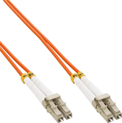 Produktbild von InLine® LWL Duplex Kabel, LC/LC, 50/125µm, OM2, 0,5m