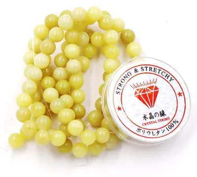 Produktbild von Zitronenjade Kugeln 4mm, Energiesteine, Armband, Selbstmachend, 180 Stück