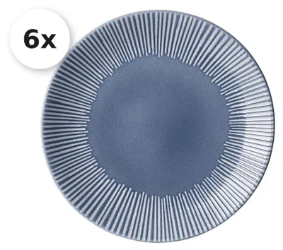 Produktbild von Dessertteller / Frühstücksteller 21cm 6er Set Banda blau