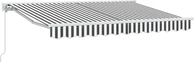 Image de vidaXL Cadre de store anthracite et blanc 350 x 200 cm