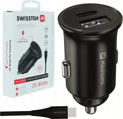 Productafbeelding van SWISSTEN Autolader voor Samsung, 35W