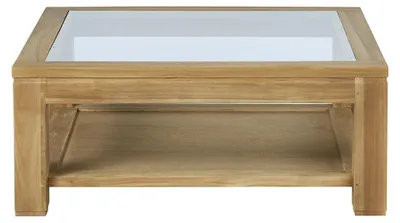 Produktbild von Couchtisch Teakholz massiv 100 cm Rund