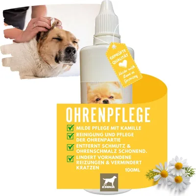 Produktbild von Ohrenreiniger für Hunde I 100ml I Ohr Reinigung mit Kamille