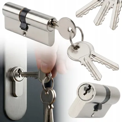 Produktbild von Türzylinder 31/31 für A2 Smart Nickel Schloss, 3 Schlüssel, doppelseitig