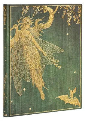 Produktbild von Paperblanks OLIVE FAIRY, Abbildung, Grün, 144 Blätter, 120 g/m², Liniertes Papier, Hardcover