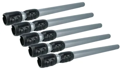 Produktbild von vhbw 5x Staubsaugerohr Ersatz für Philips ERC100519, 432200425841, CP9273 für Staubsauger - 35 mm Anschluss, 56 - 86,5cm Schwarz Silber