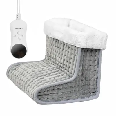 Produktbild von MONAVEA Elektrischer Fußwärmer Heizschuh |  Fußheizung Fußsack Wärmesack Wärmeschuhe 9 Heizstufen, 1–4h Timer, waschbar