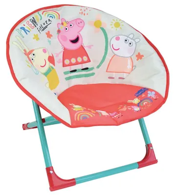 Klappbarer Kinder-Mondsessel 47x54x42 cm, Polyester, Rot