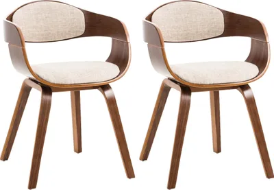 Produktbild von HLO-CP88et Stühle Kingston Stoff  walnuss/creme