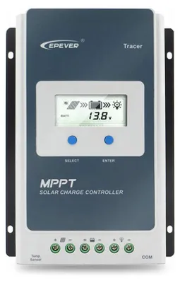 Productafbeelding van EPEVER® 40A MPPT zonnelaadregelaar 12V/24V met automatische identificatie en LCD-display, geschikt voor communicatiebasisstations en huissystemen - Tracer 4210AN