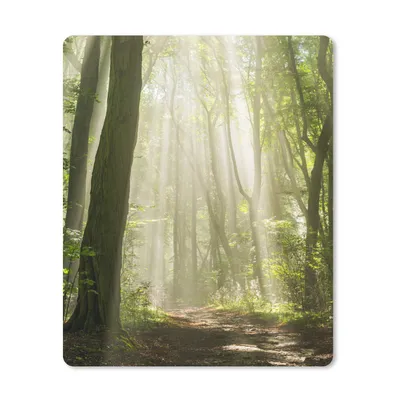 Obrázok produktu pre Podložka pod myš - Les - Svetlo - Príroda - Krajina - 19x23cm - Rohožka pod myš