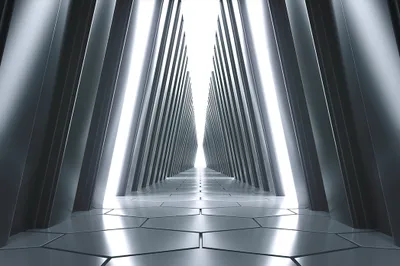Produktbild von Muralo Fototapete 3D Effekt 300 (B) x 210 (H) cm Vlies Wand Tapete Tunnel Abstraktion Optische Täuschung 3D Optik Wohnzimmer Schlafzimmer moderne Wandbild