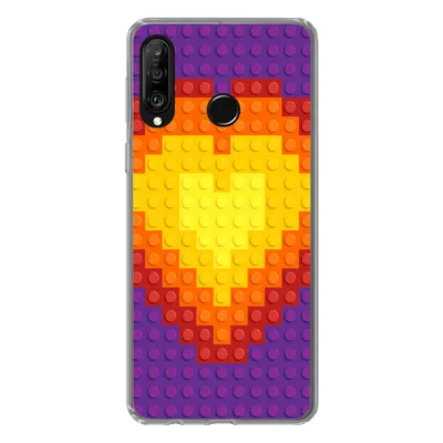 Produktbild von MuchoWow® Handyhülle Schutzhülle Hülle für Huawei P30 Lite Muster - Herz Silikon Softcase Handy Hülle - Handyhülle