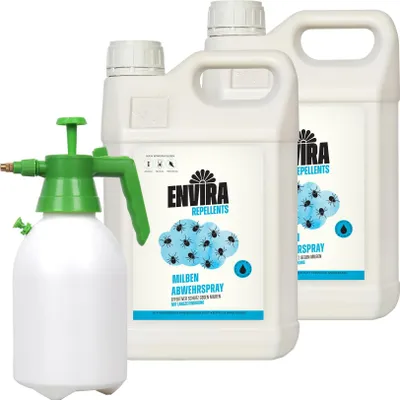 Produktbild von Envira Milben Abwehrspray 2x5L mit 2L Drucksprüher