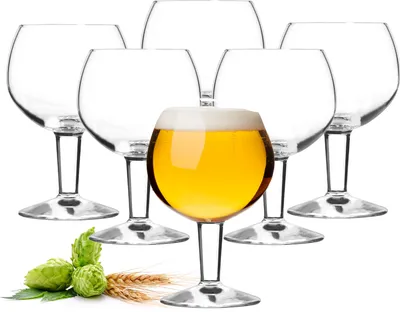 Produktbild von 12x Biergläser Biertulpen Bierkelch Pilsgläser Glas Trinkgläser Bistro 410ml