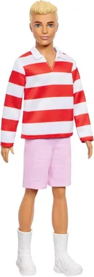 Immagine prodotto di Bambola Ken Fashionista, vestito a righe rosse e bianche