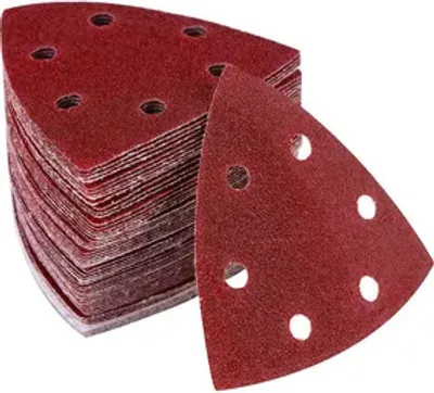Produktbild von Deltaschleifer Schleifpapier Dreieckschleifer, 50 Stück Schleifpapier Klett Schleifpapier 40 Körnungen für Schleifdreiecke 93x93x93mm
