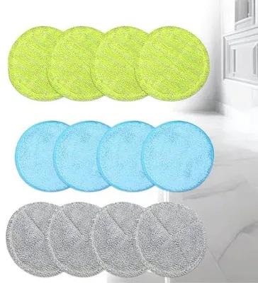 Produktbild von Famanu Moppads 12 Stück - 16 cm Ersatzpads für elektrische Mop