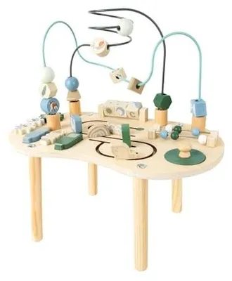 Zdjęcie produktu dla Stolik edukacyjny drewniany 7 w 1 montessori dla dzieci od roku