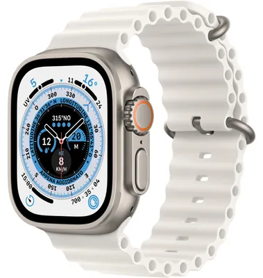 Produktbild von Apple Watch Ultra 4G 49mm Titan/Ocean weiß