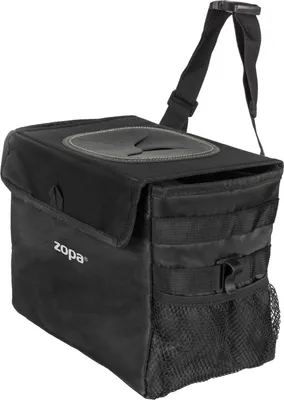 Image de ZOPA Poubelle de voiture étanche avec couvercle, noir