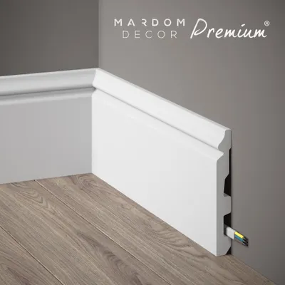 Produktbild von Mardom Sockelleiste MD360P Polyforce 18 x 137 x 2000 mm Weiß Premium beschichtet