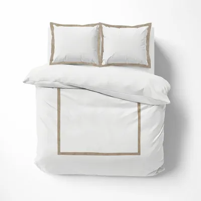 Image de Parure de lit - Douceur d'Intérieur - Lauraline - Coton - 260x240cm - Blanc