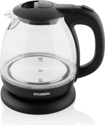 Produktbild von HYUNDAI Glas-Wasserkocher VK 101 mit 1,0 Liter Volumen und 1100 Watt HYUVK101