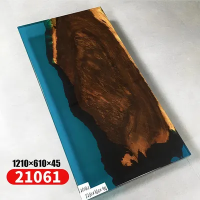 Produktbild von Couchtisch River Table Epoxidharz Massive Tische 121x61 Flusstisch Echtes Holz