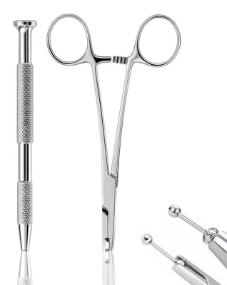 Piercingzange 3 mm Kugeln, 13 cm Edelstahl, inkl. Greifer