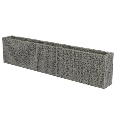 Image de Lit surélevé à gabion Acier galvanisé 450x50x100 cm