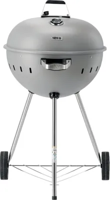 Immagine prodotto di Griglia a carbonella rotonda, kettle grill 54 cm con termometro, grigio