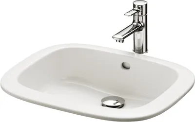 Immagine prodotto di TOTO lavabo encastré, rectangulaire, sans robinetterie, avec trop-plein, 530x450mm, Cefiontect, LW763Y, LW763Y