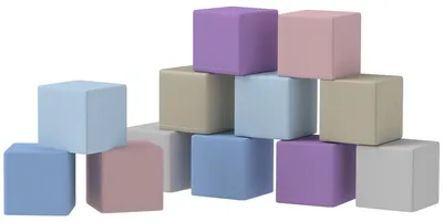 Produktbild von HOMCOM Bausteinset 12er-Set Schaumstoff Bausteine für 1-3 Jahre Kinder
