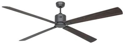 Immagine prodotto di Ventilatore da soffitto a risparmio energetico con telecomando Eco Neo III WiFi 180 cm Grigio basalto Lame Noce / Ciliegio