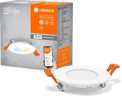 Obrázok produktu pre LEDVANCE 4058075573239 LEDVANCE SMART+ WIFI ORBIS DOWNLIGHT Slim LED-Einbaustrahler weiß 4,5 W
